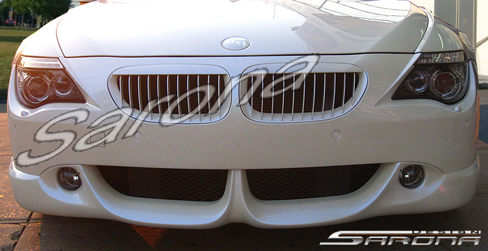 Custom BMW 6 Series Front Bumper Add-on  Coupe & Convertible Front Add-on Lip (2004 - 2007) - $390.00 (Part #BM-010-FA)